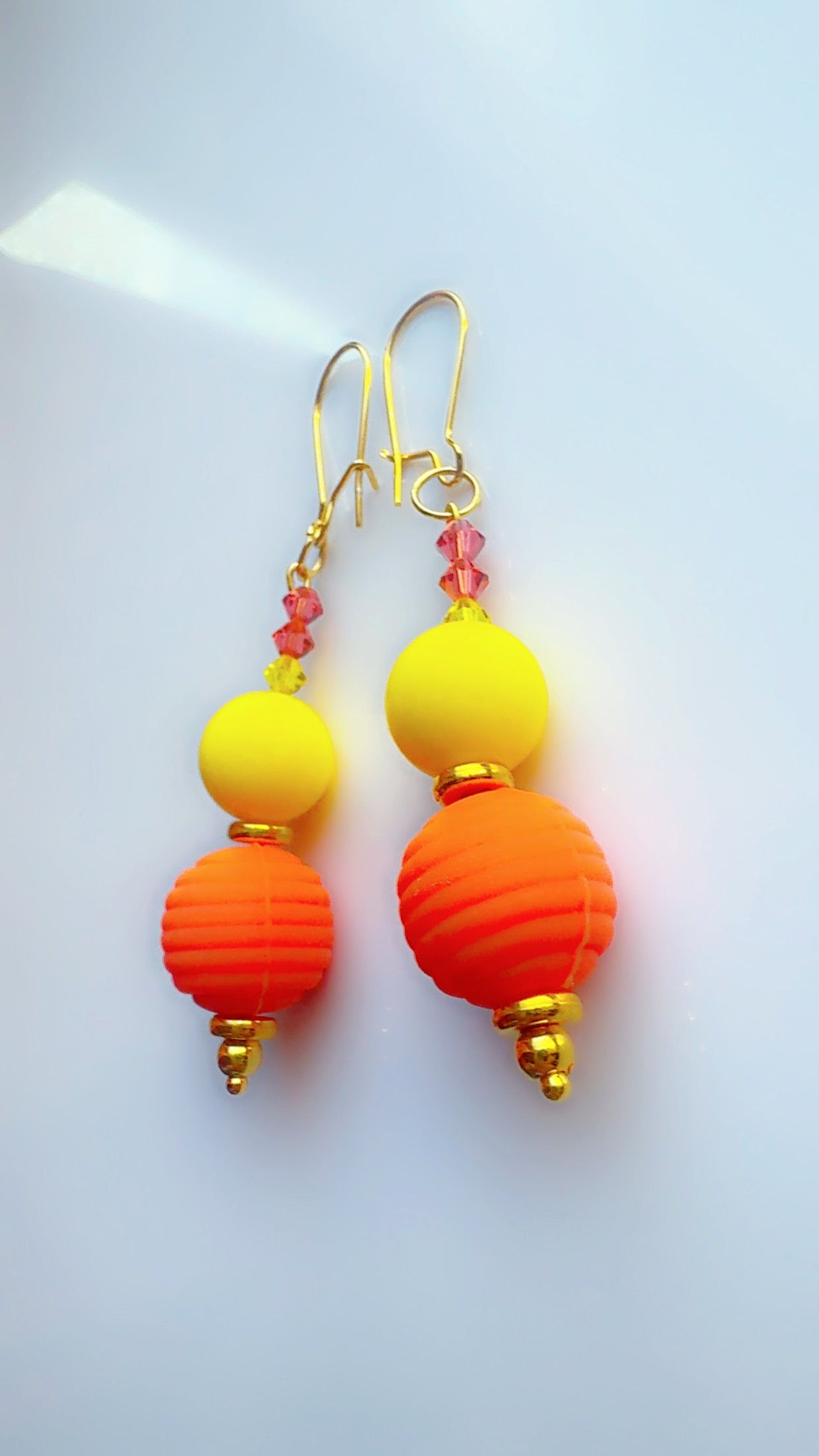Color Pop Ear Candy Double Bubble Orange Yellow Stack