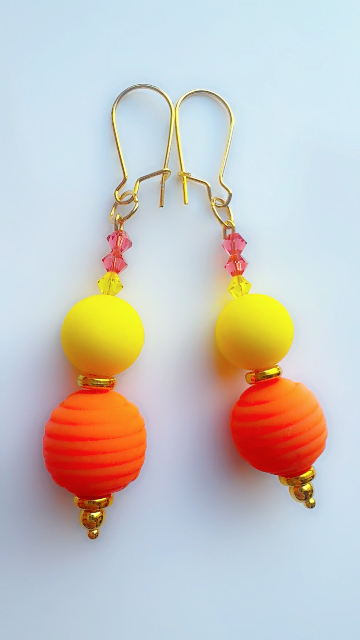 Color Pop Ear Candy Double Bubble Orange Yellow Stack