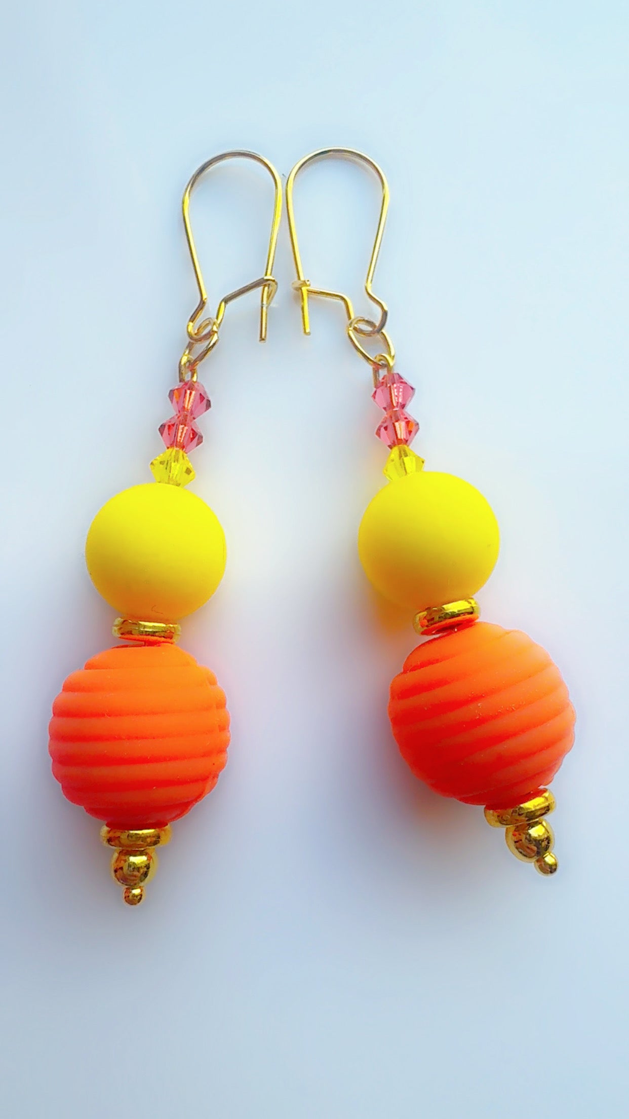Color Pop Ear Candy Double Bubble Orange Yellow Stack