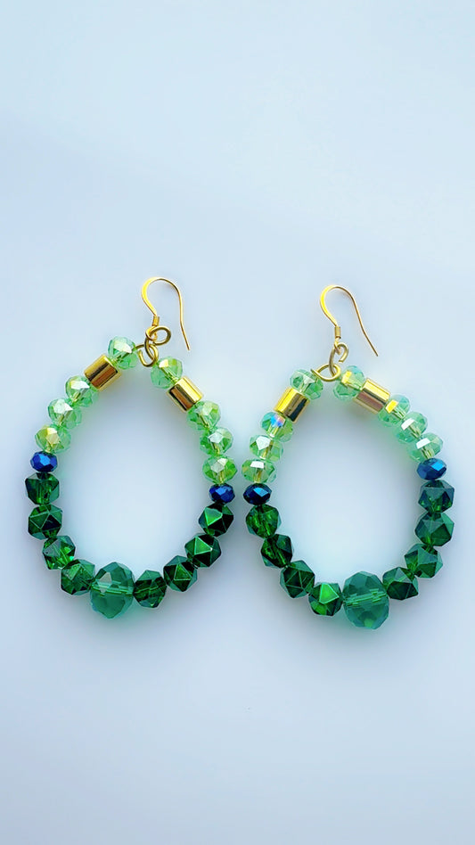 Wicked Green Glass Bead Ear Candy *Brand Signature