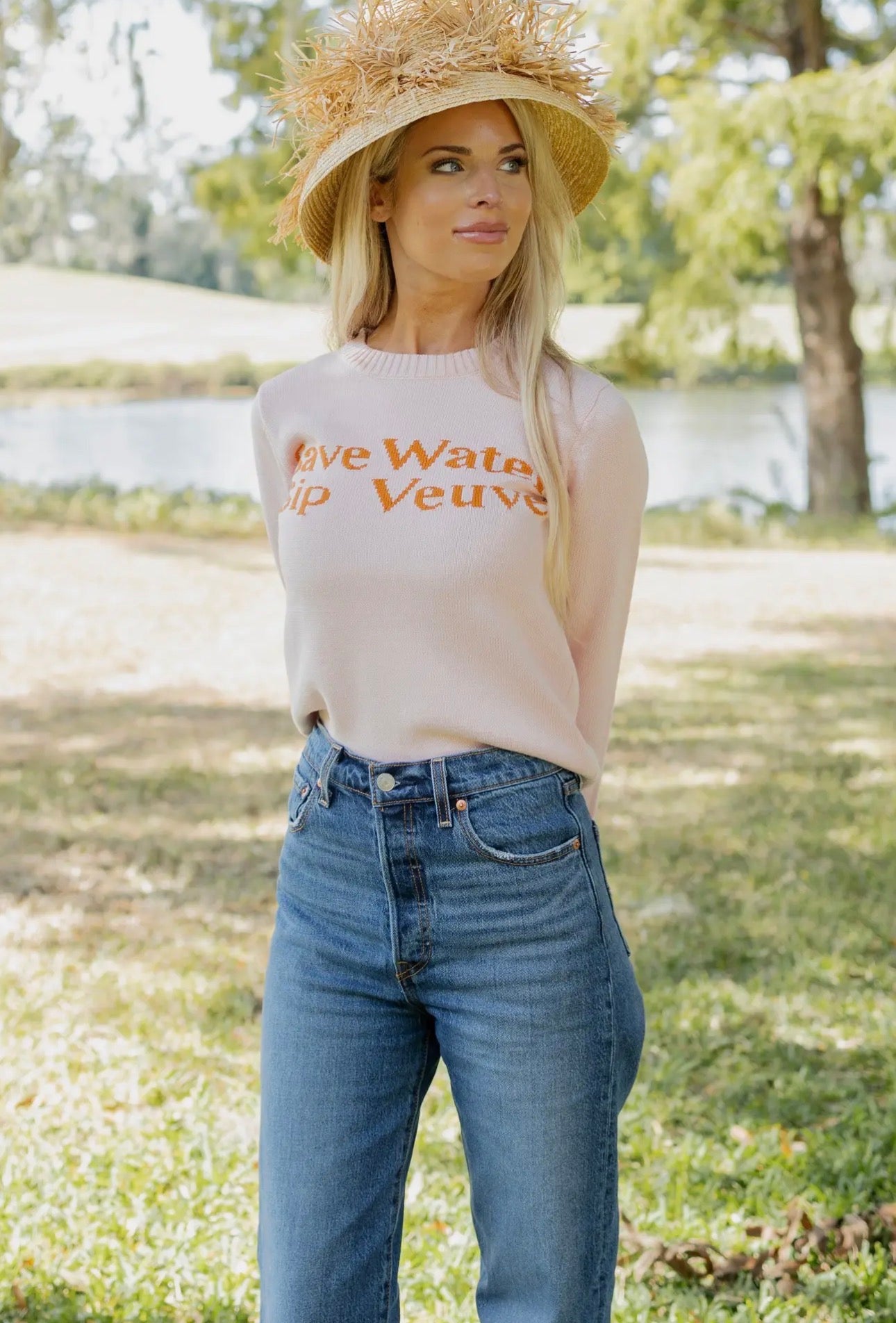 Save Water Sip Veuve Sweater