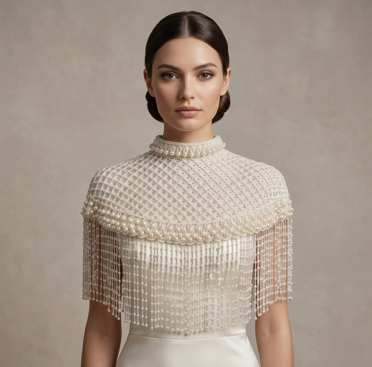 Handmade Beaded Cape