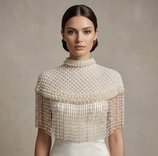 Handmade Beaded Cape