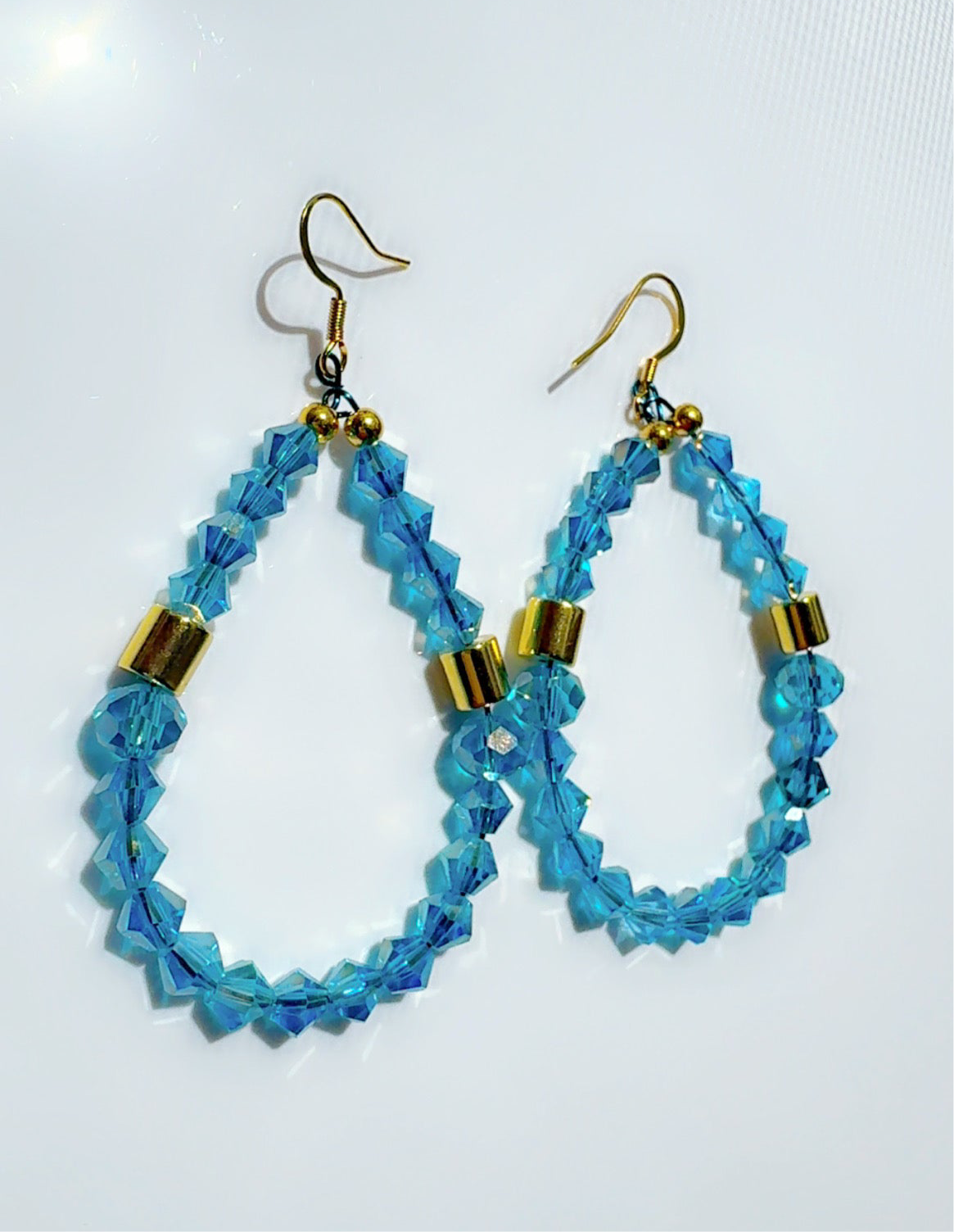 Blue Sky Crystal Earrings Candy
