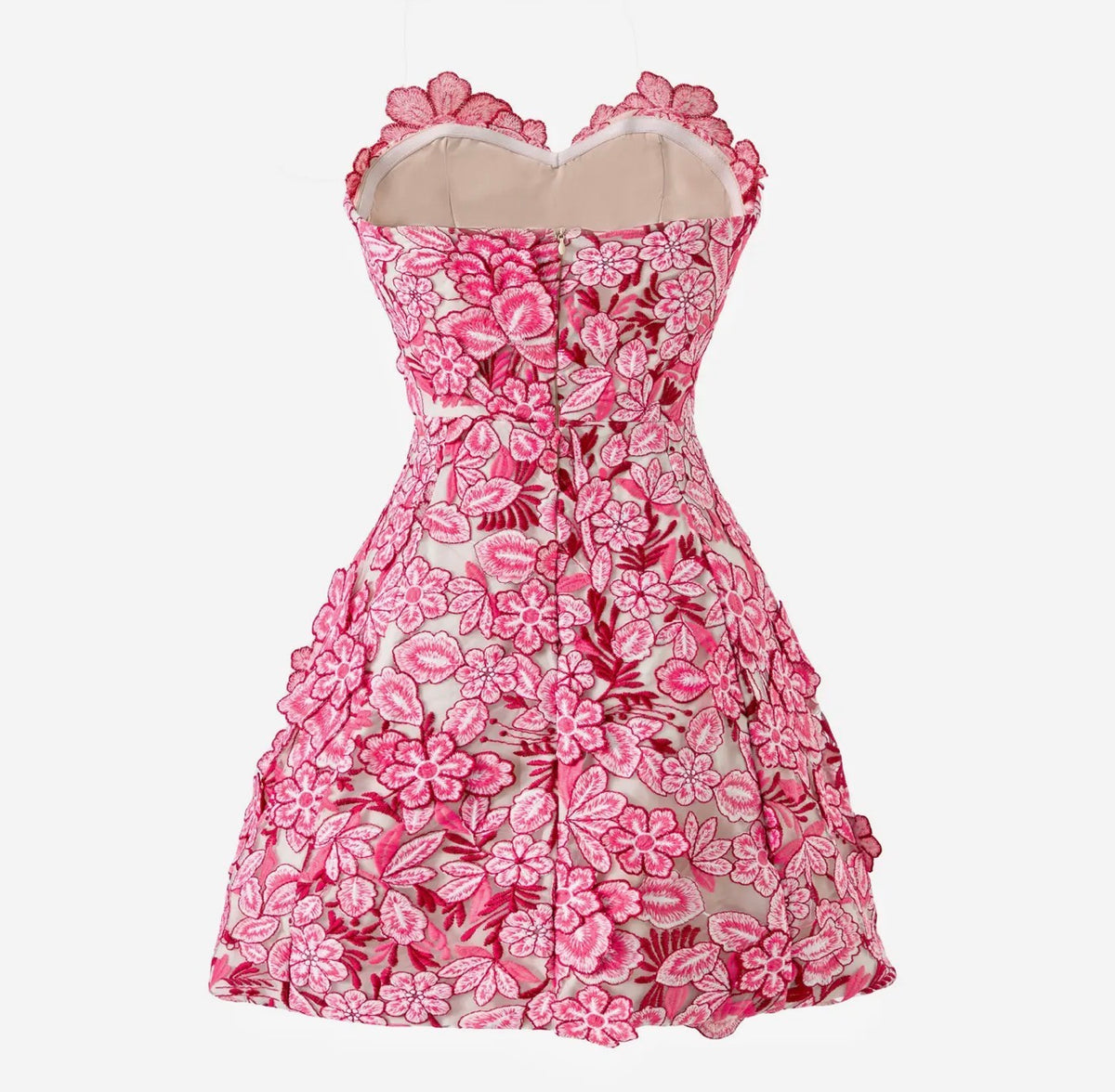 Floral 3D Mini Dress
