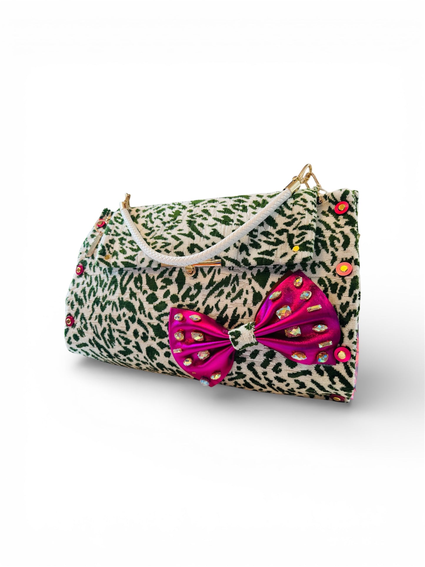 Wicked Green Cheetah Bag