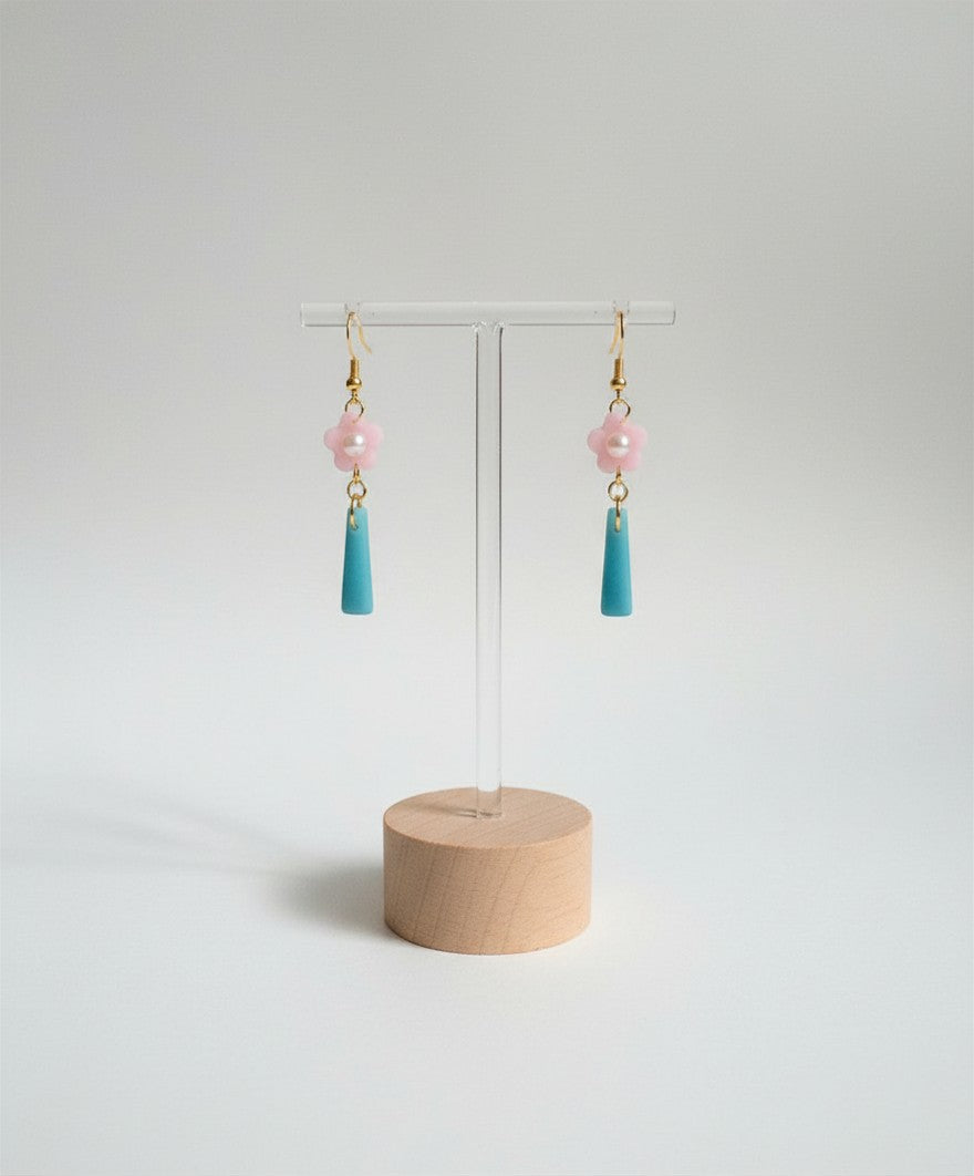 Blue Floral Tower Ear Candy