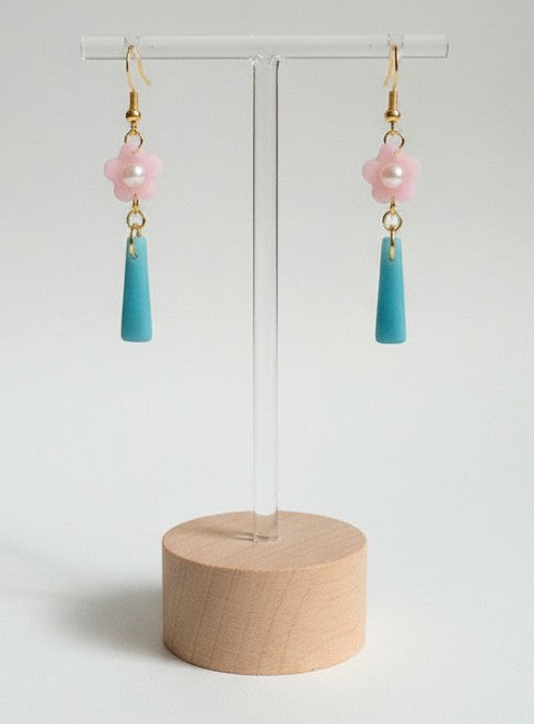 Blue Floral Tower Ear Candy