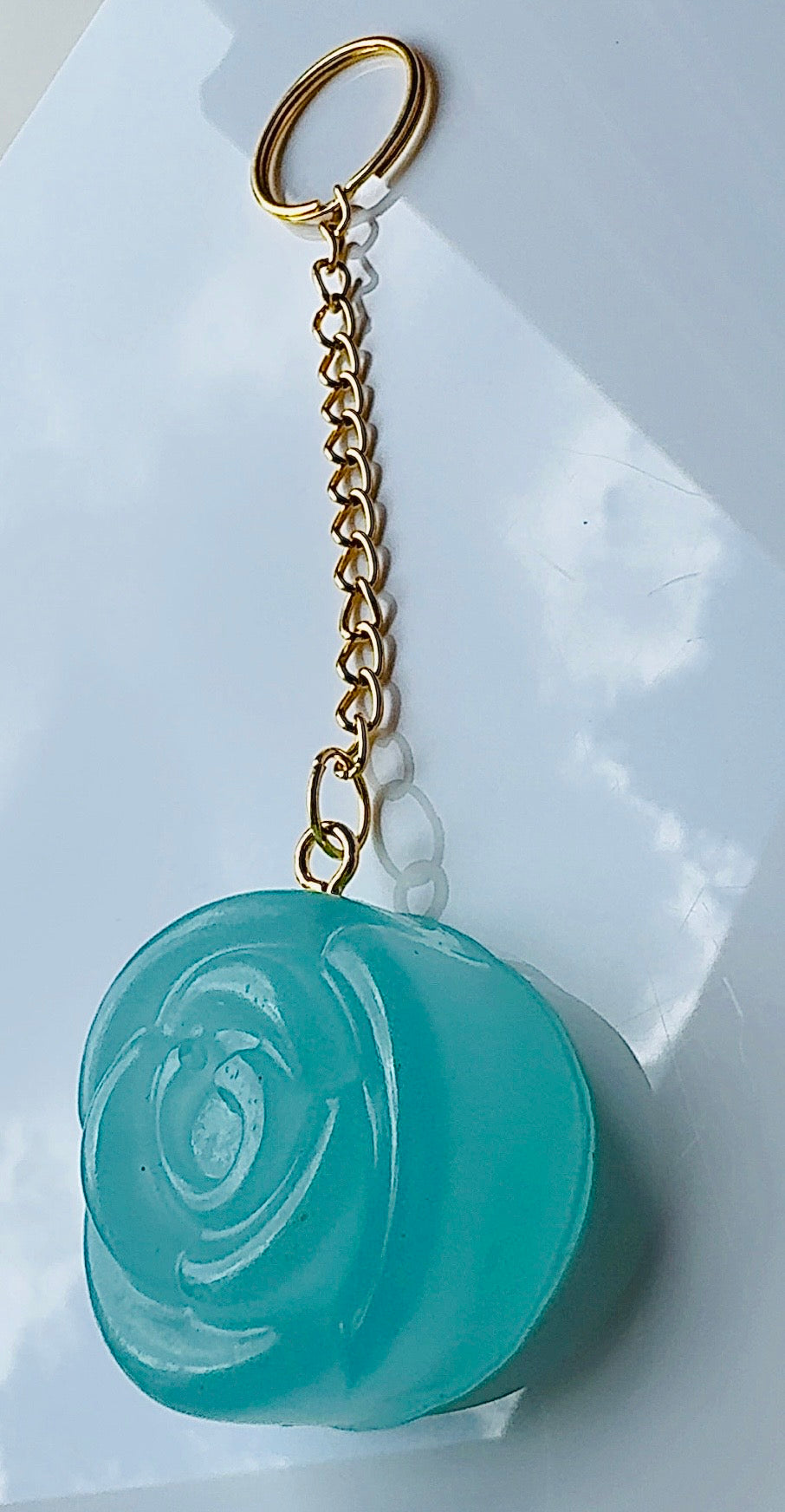 Floral Resin Keychain
