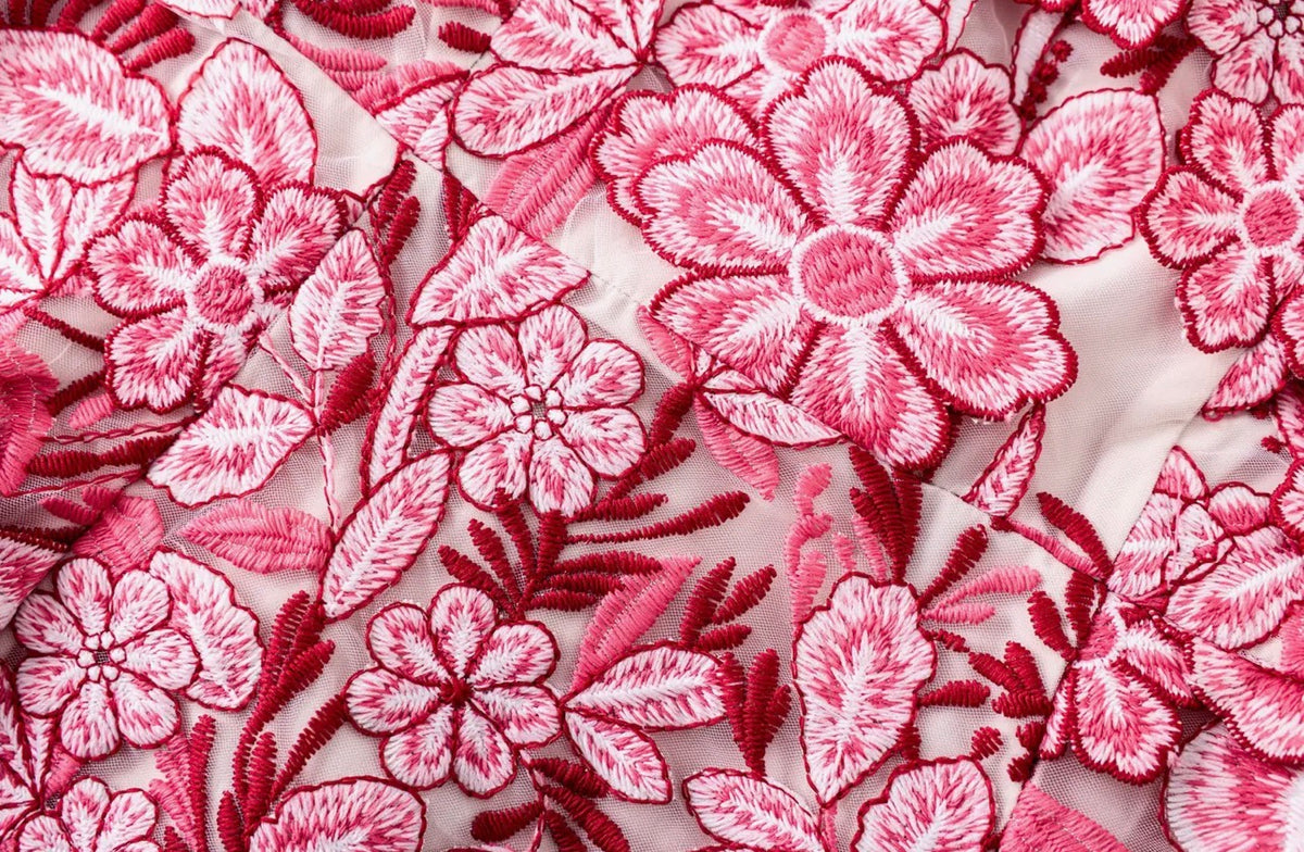 Floral 3D Mini Dress