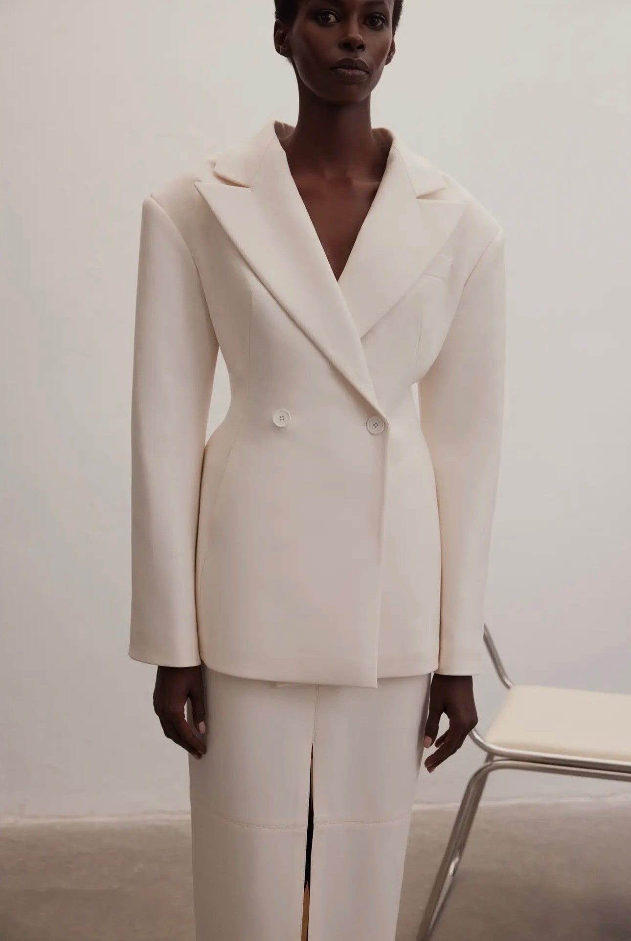 Signature Soderena Leather Blazer