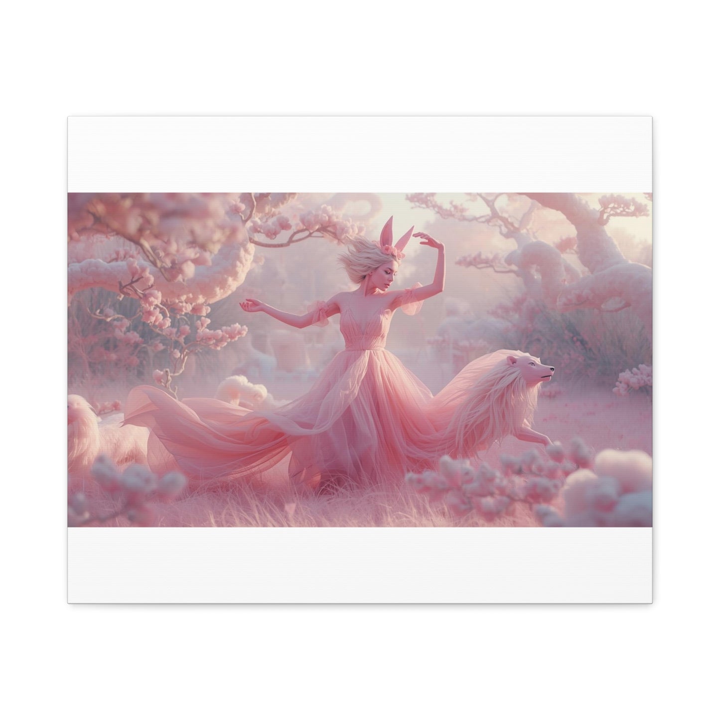 Cotton Candy Enchanted Forest Canvas Print