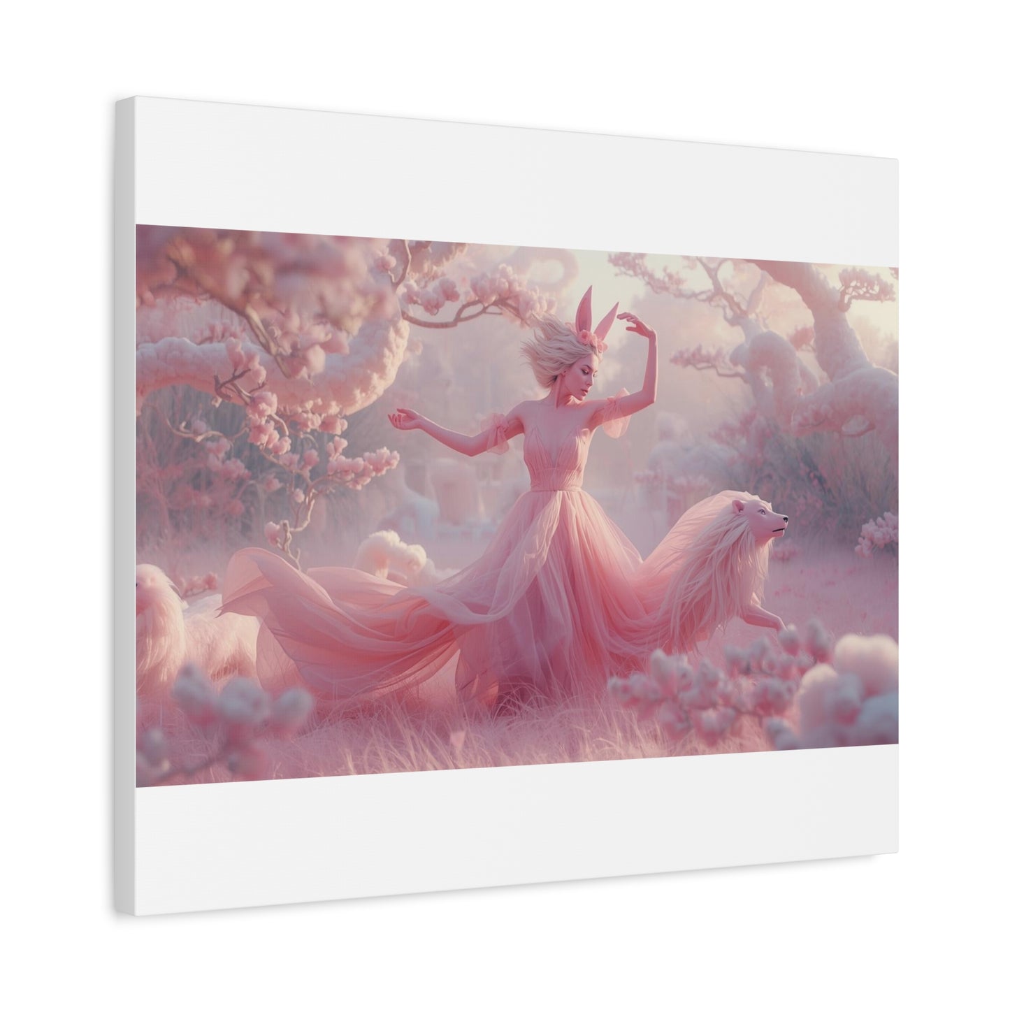 Cotton Candy Enchanted Forest Canvas Print