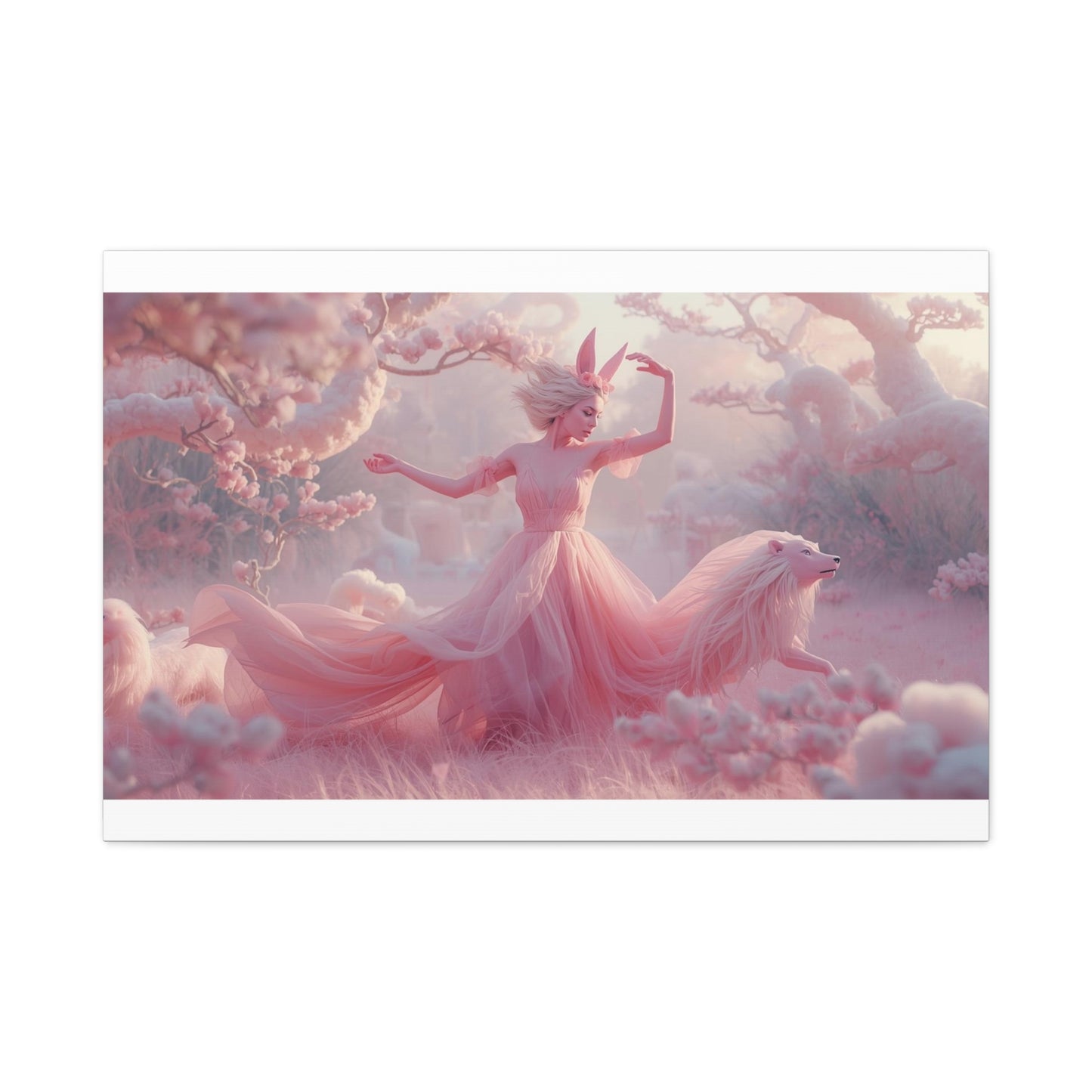 Cotton Candy Enchanted Forest Canvas Print