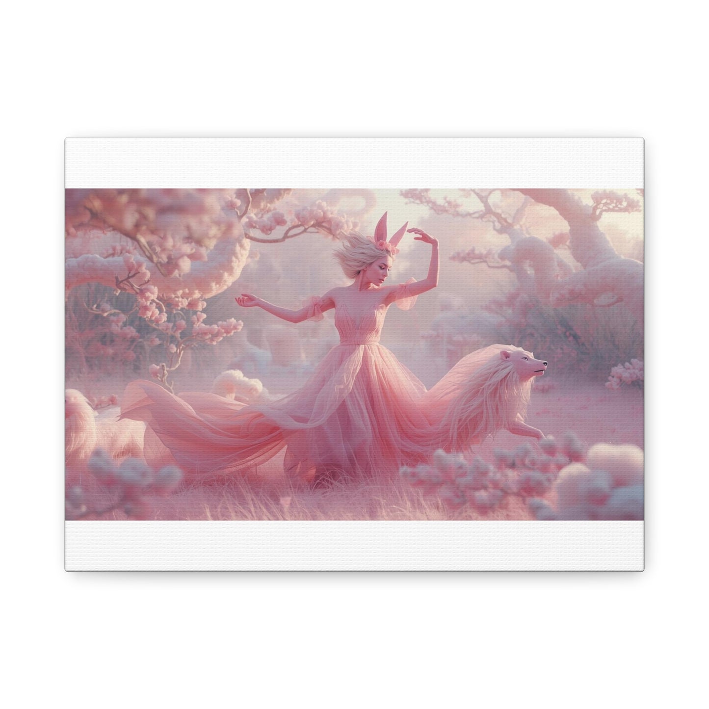 Cotton Candy Enchanted Forest Canvas Print