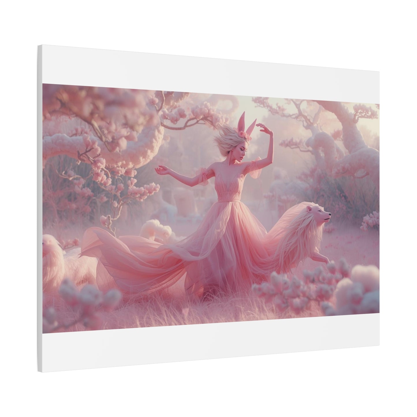 Cotton Candy Enchanted Forest Canvas Print