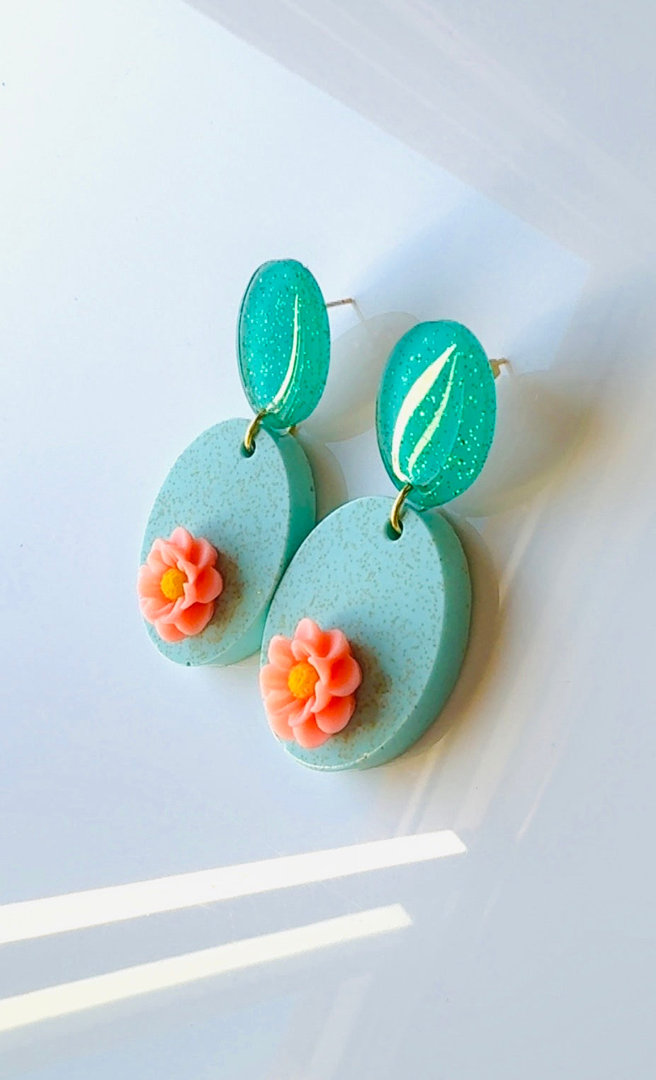 Blue Bonnet Floral Earrings
