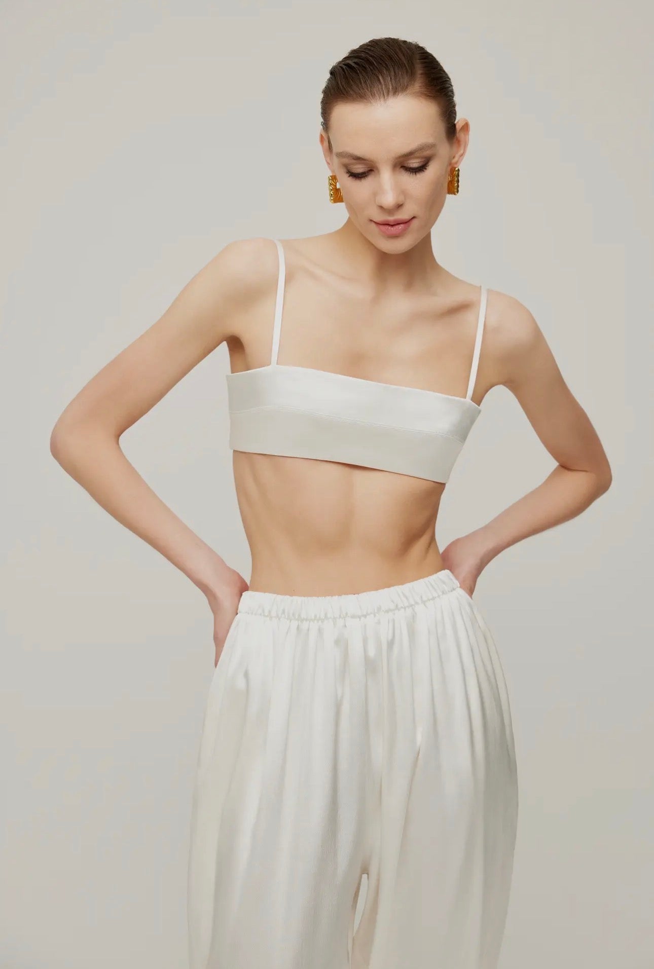 White Barcelona Pants and Top/Set