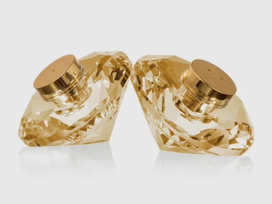 Crystal Salt and Pepper Shakers