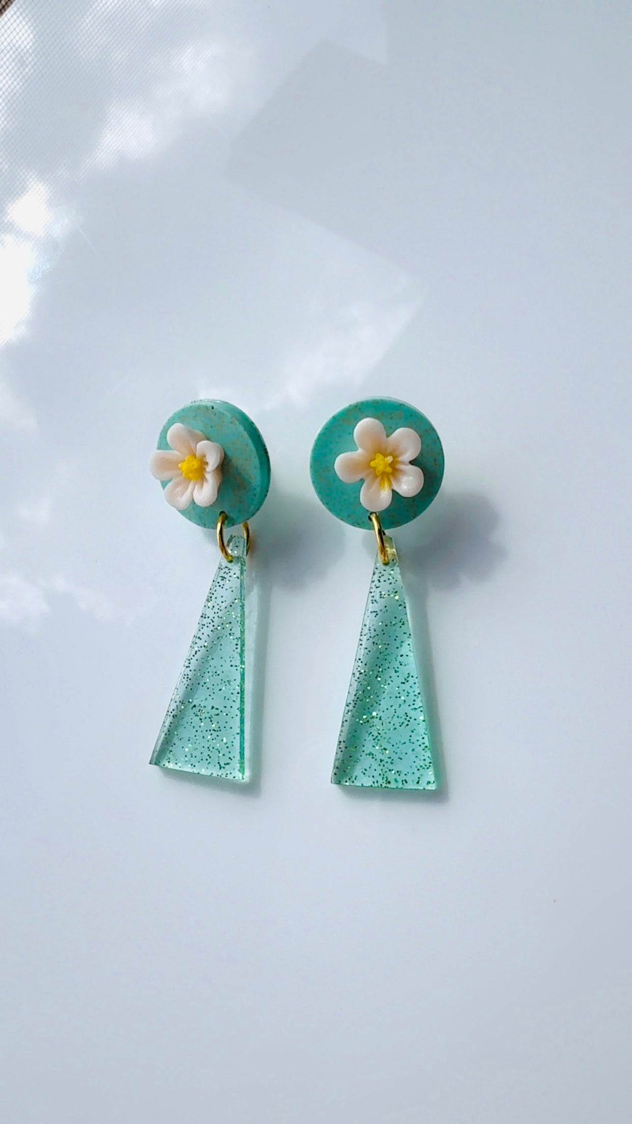 Turquoise Floral Dangle