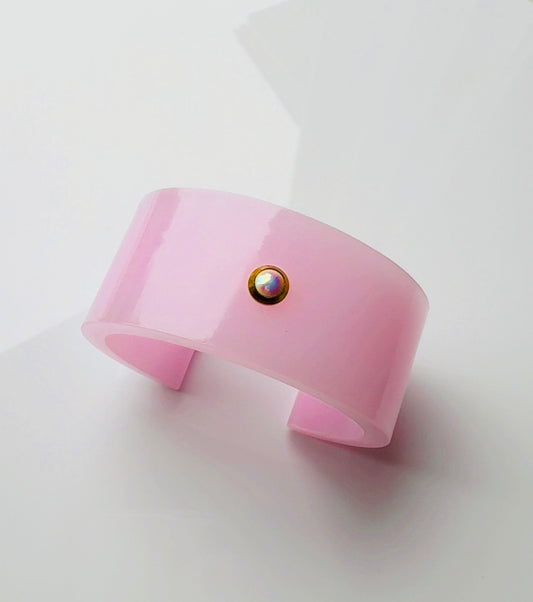Bubble Gum Pink Cuff Bracelet