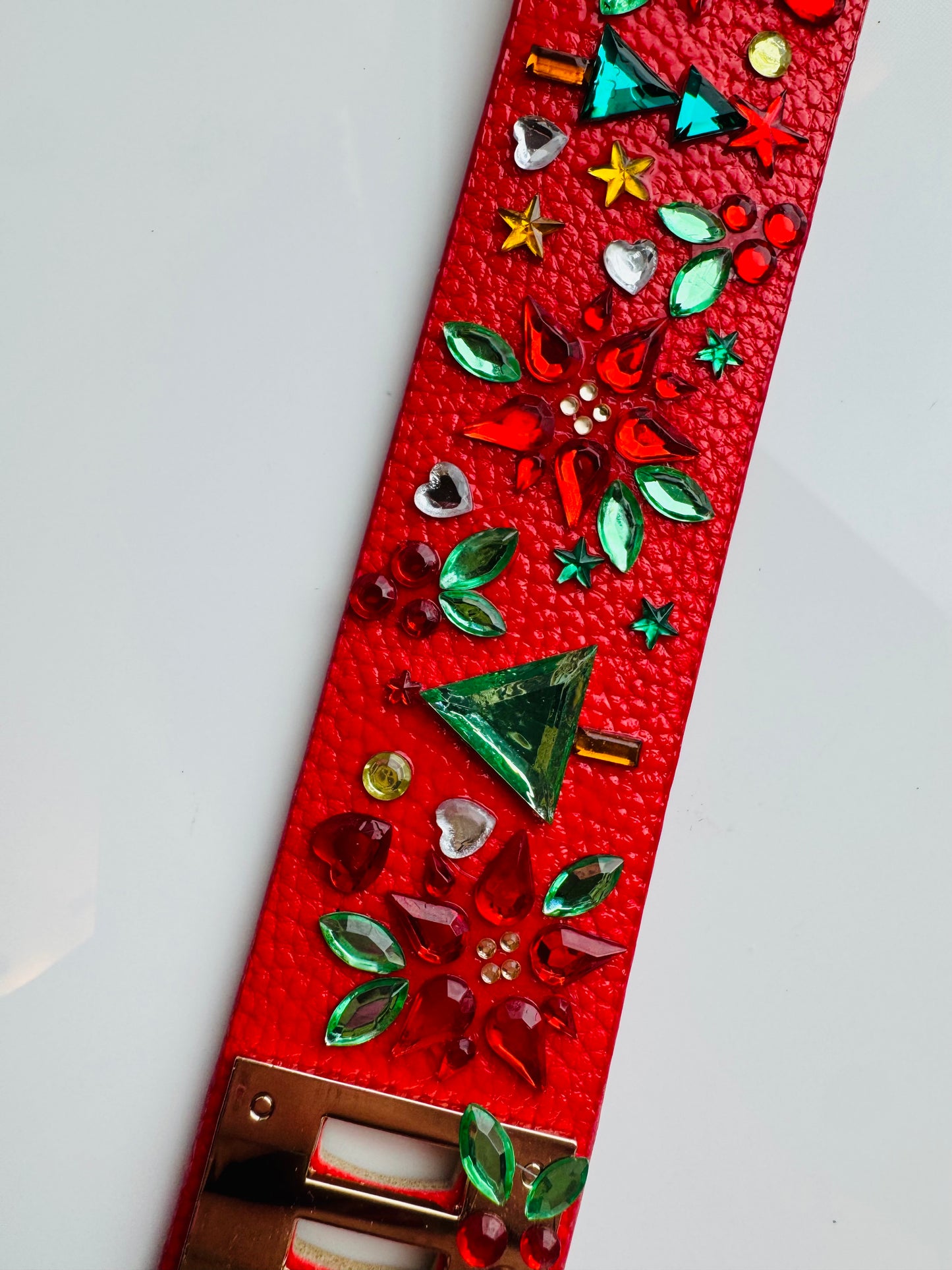 Christmas Cuff Red Mistletoe
