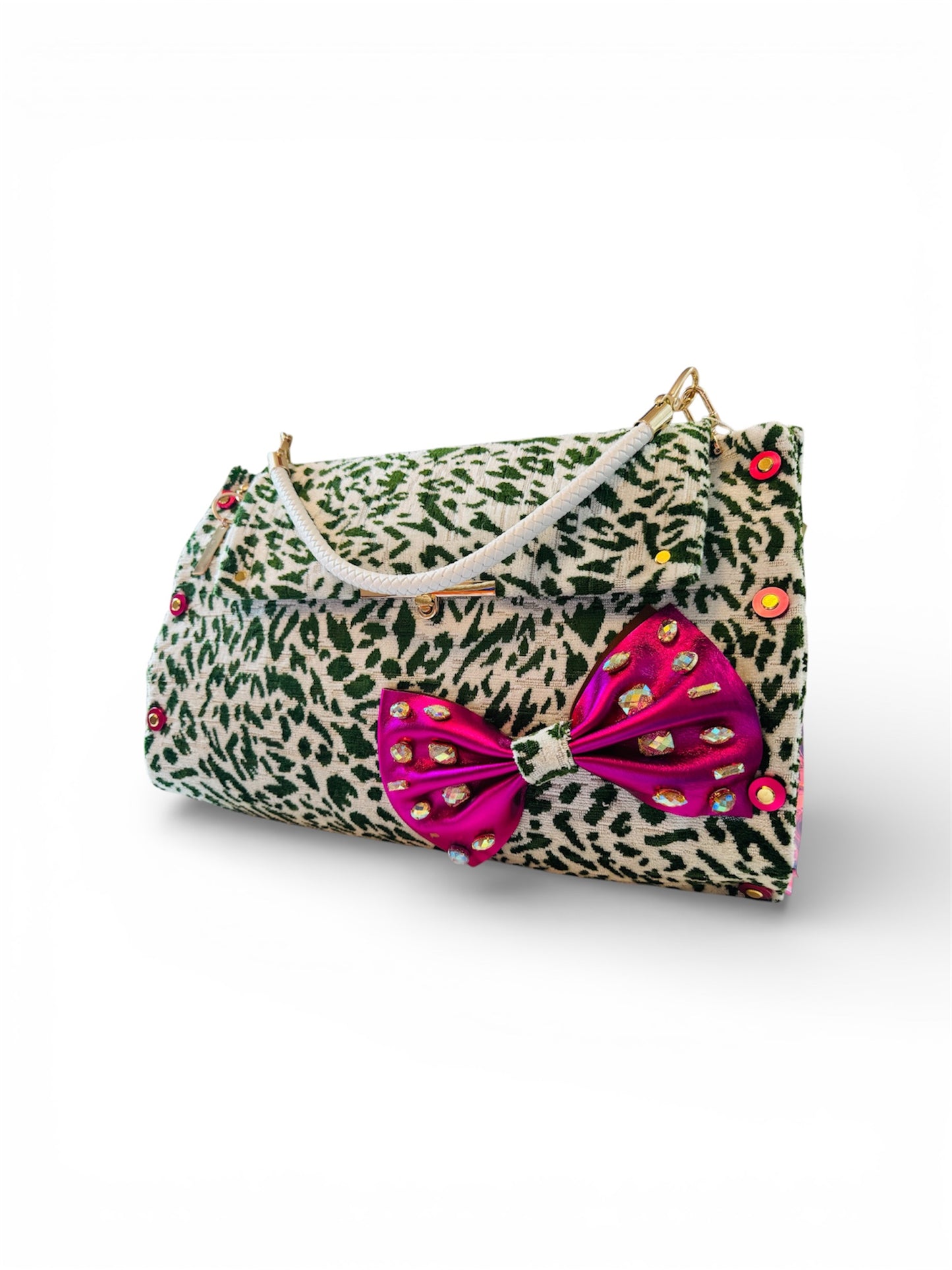 Wicked Green Cheetah Bag