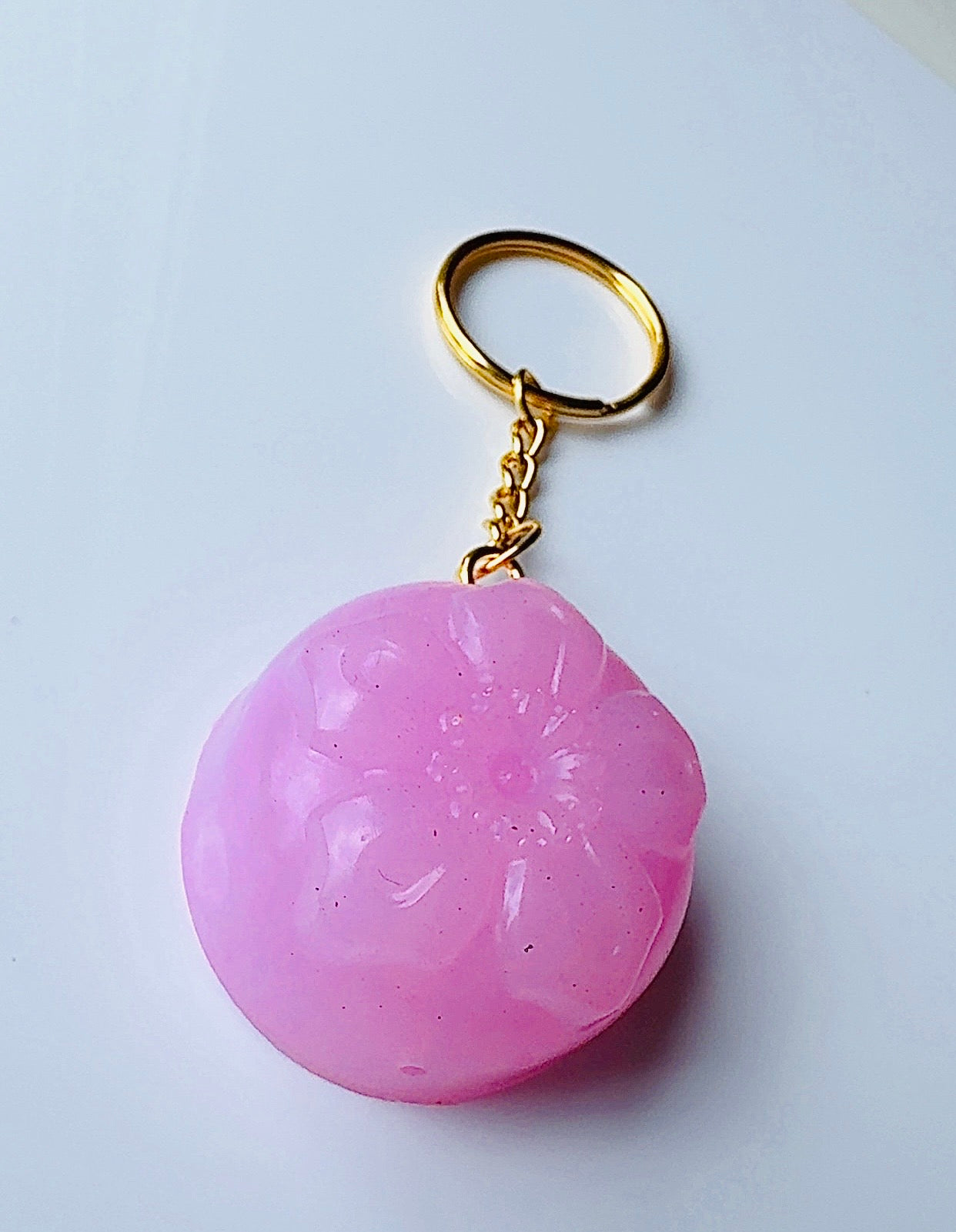 Floral Resin Keychain