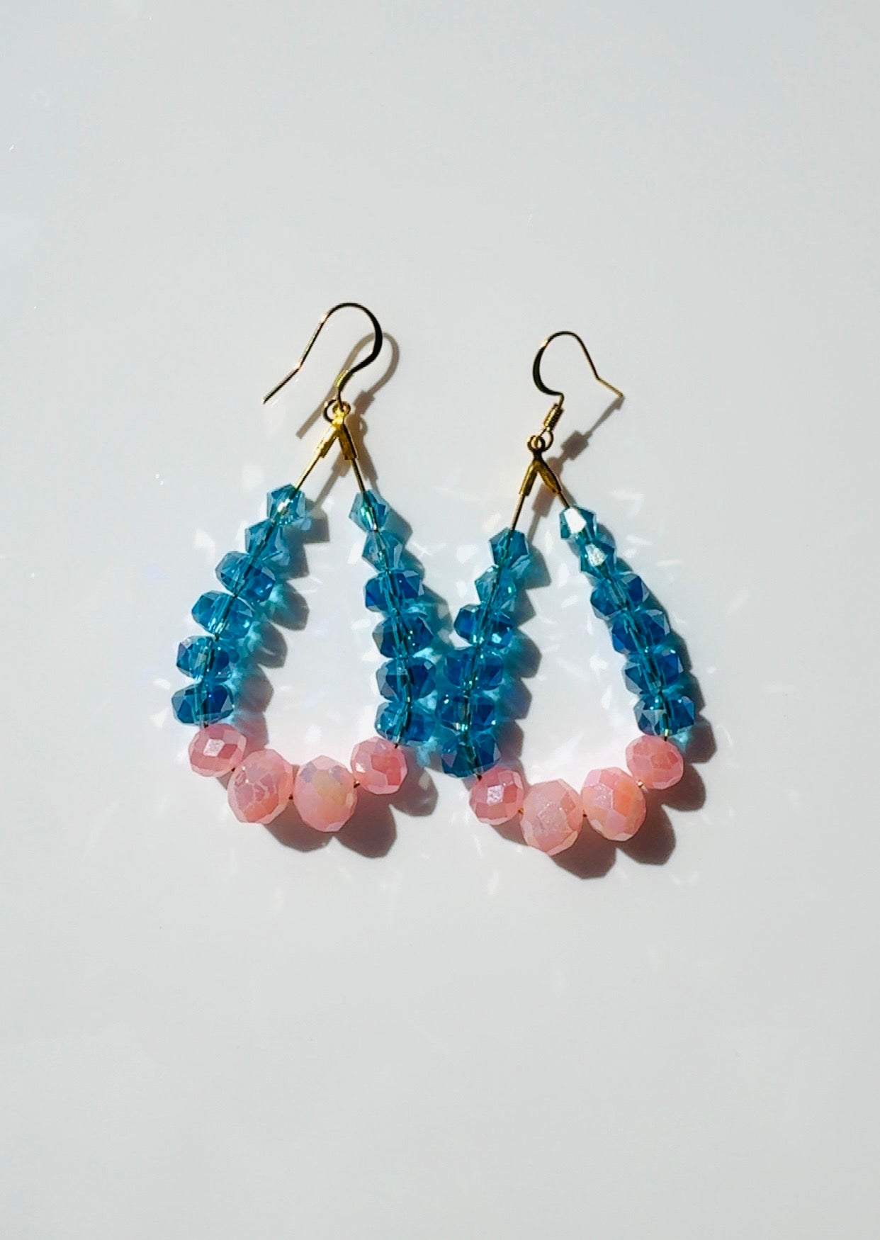 Blue and Pink Crystal Loops