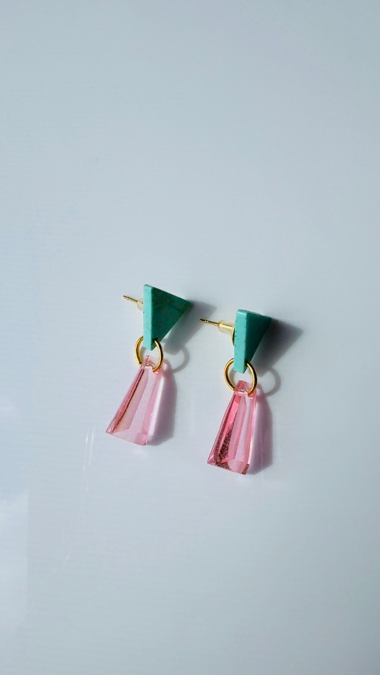 Turquoise and Pink Dangles