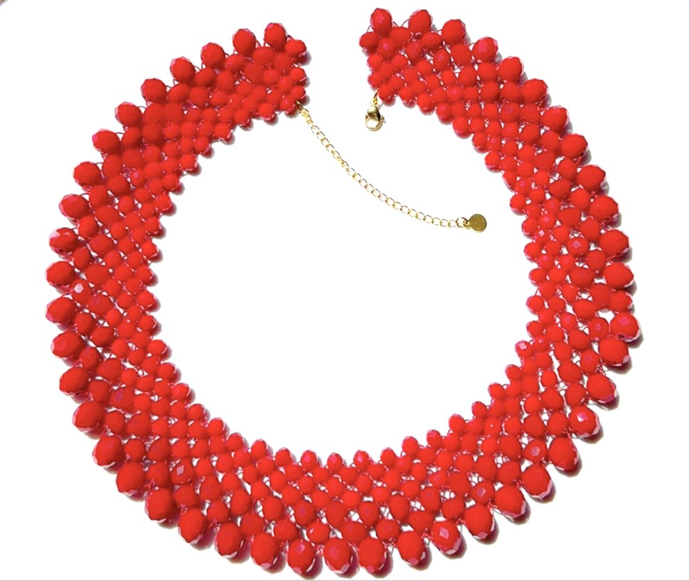 Red Crystal Choker Necklace