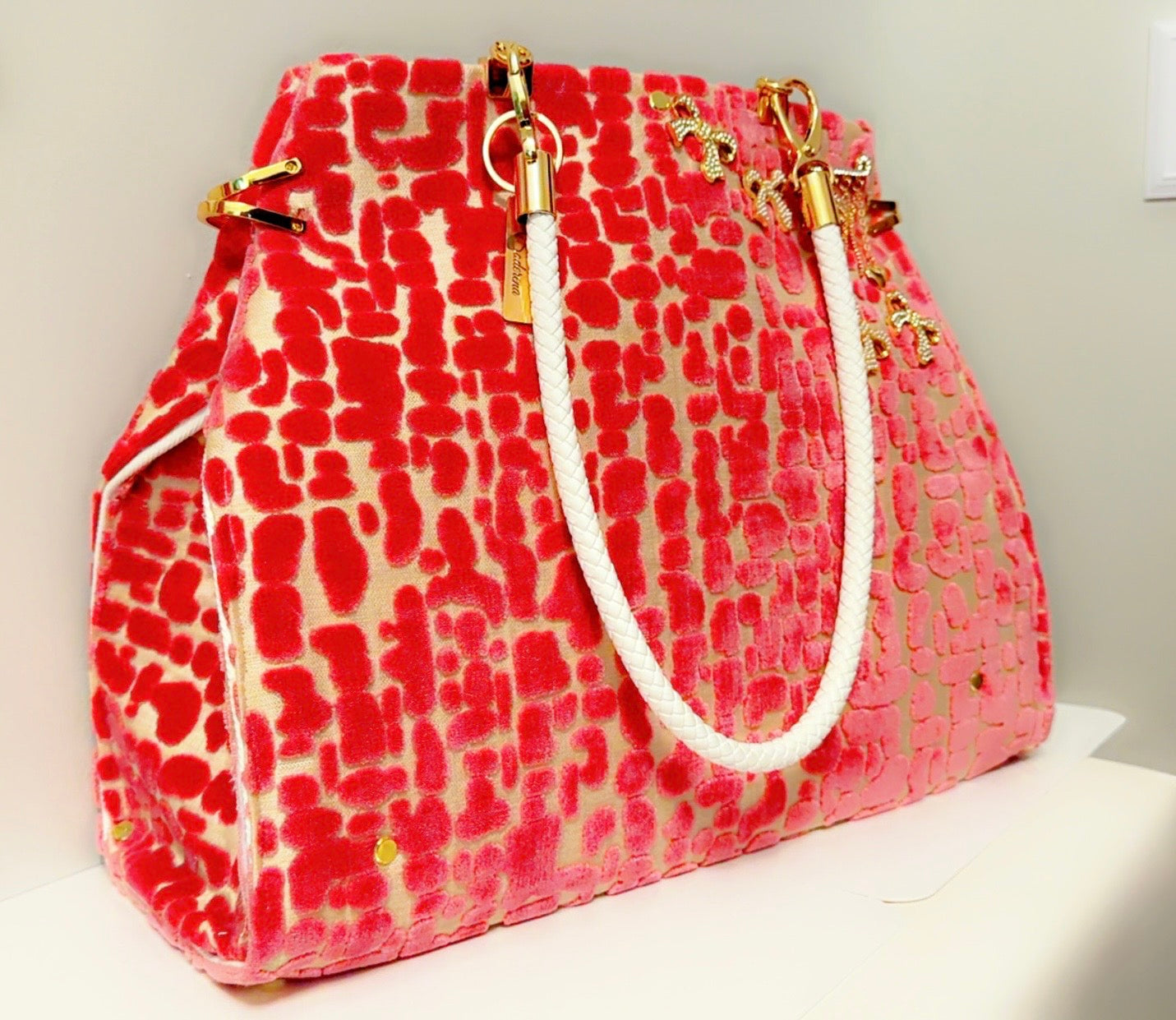 Pink Velvet Tote *Designer Favorite
