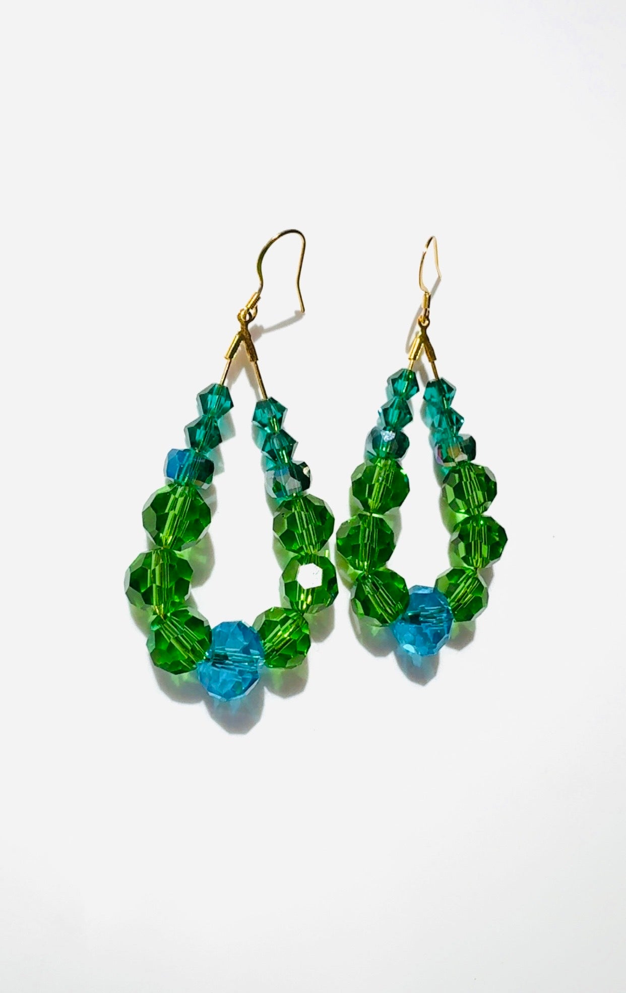 Ocean Blue Crystal Loops