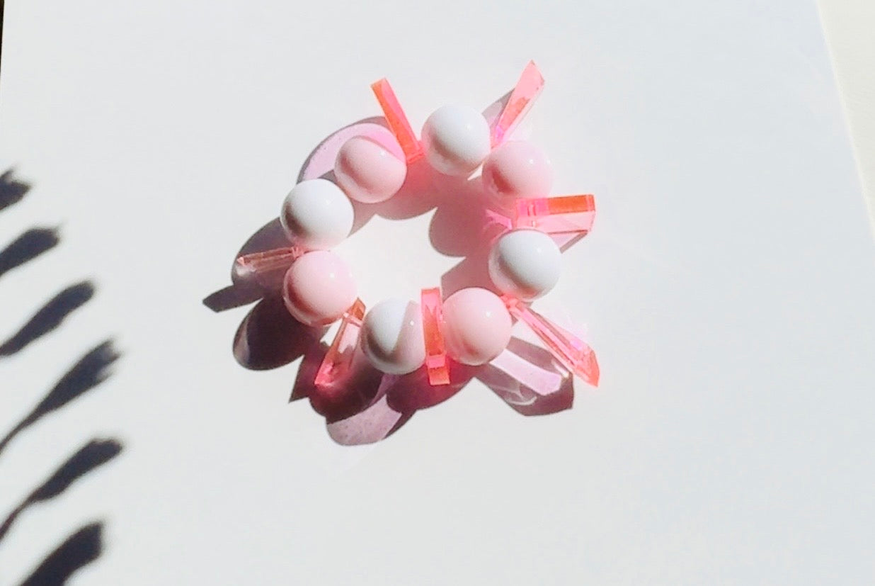 Pink Punk Geo bracelet ￼