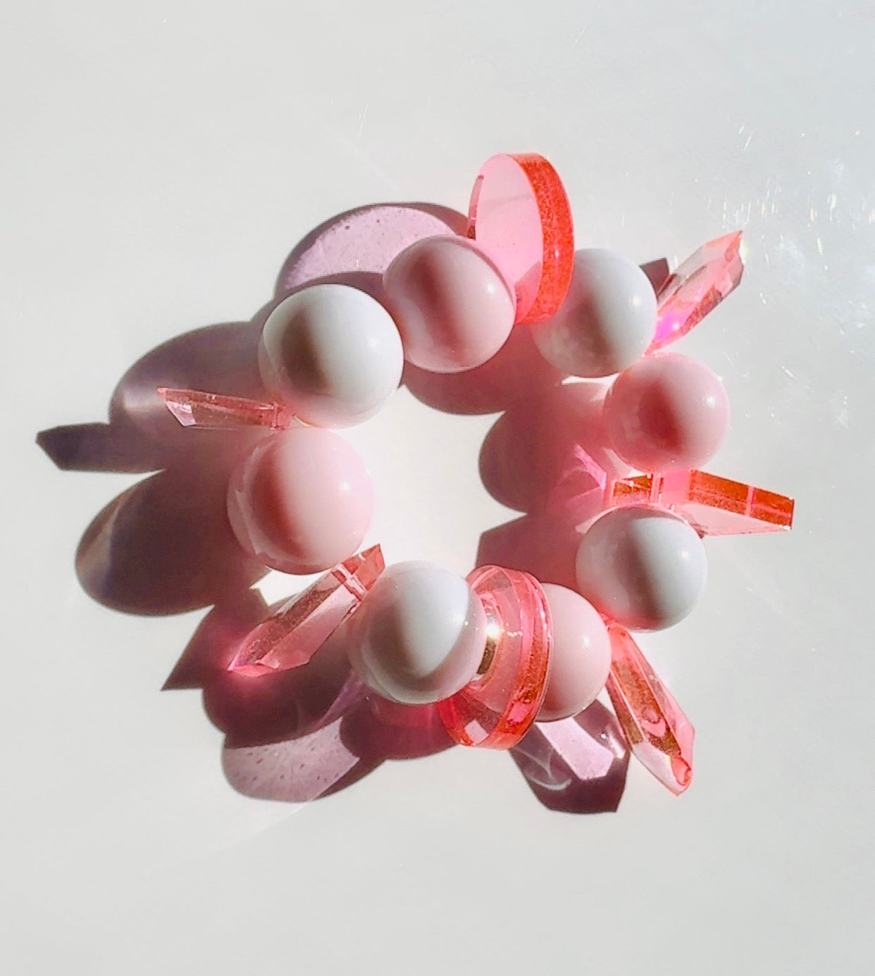Pink Punk Geo bracelet ￼