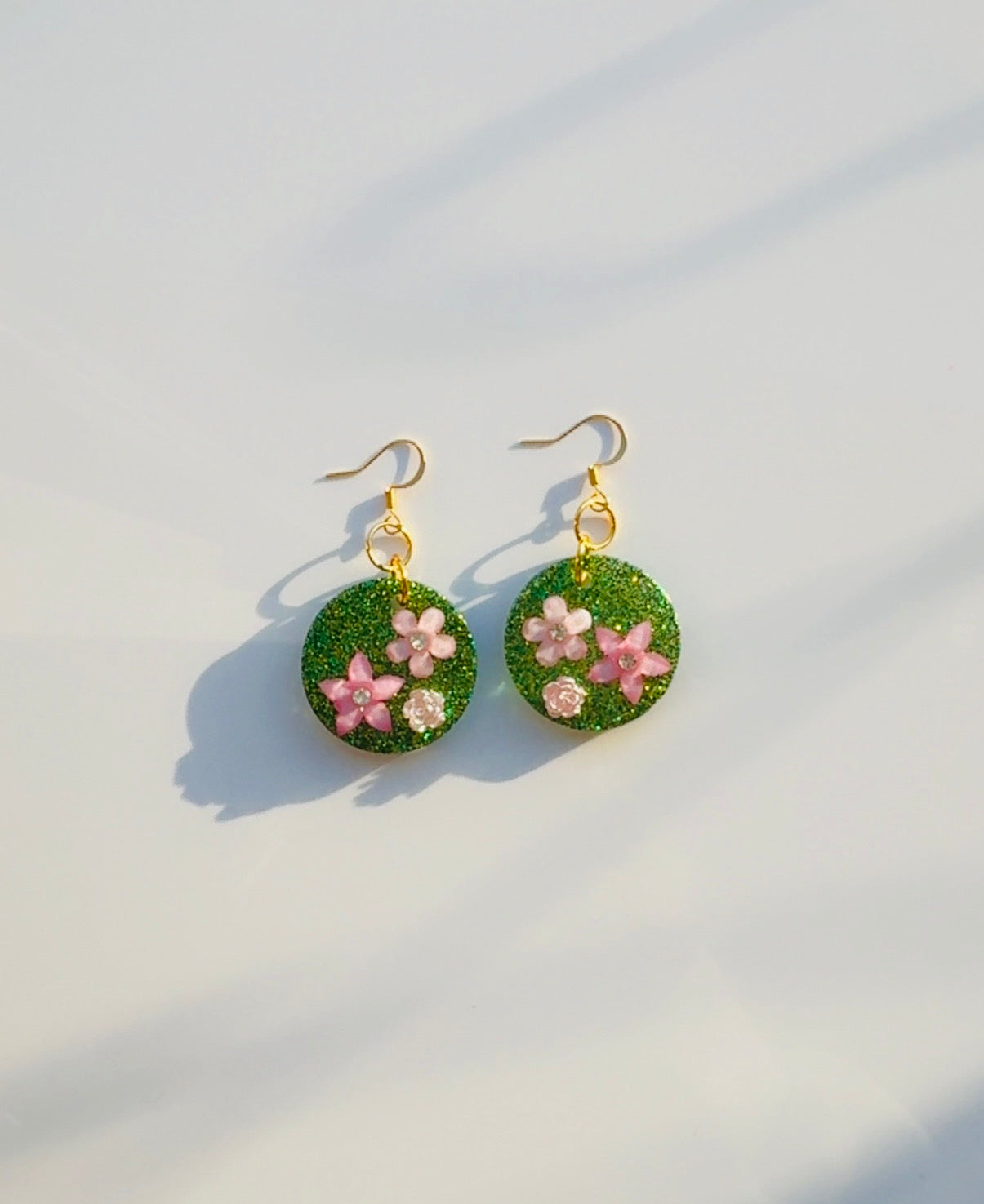 Floral Basket Earrings