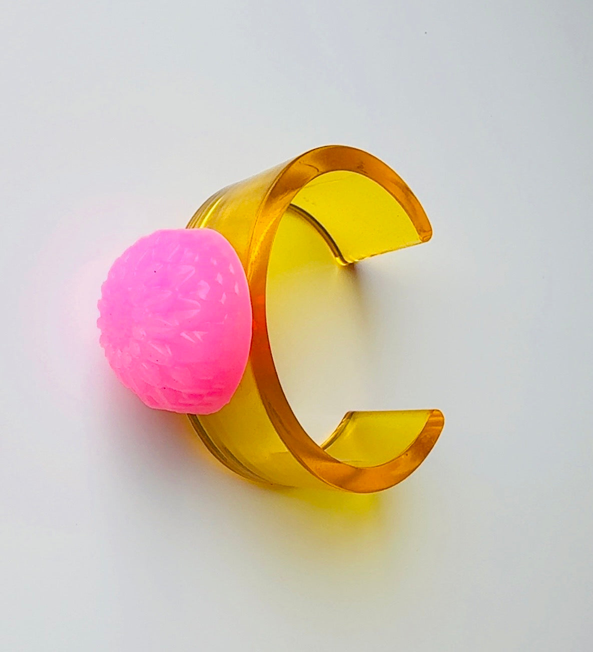 Golden Bubble Gum Dahlia Cuff