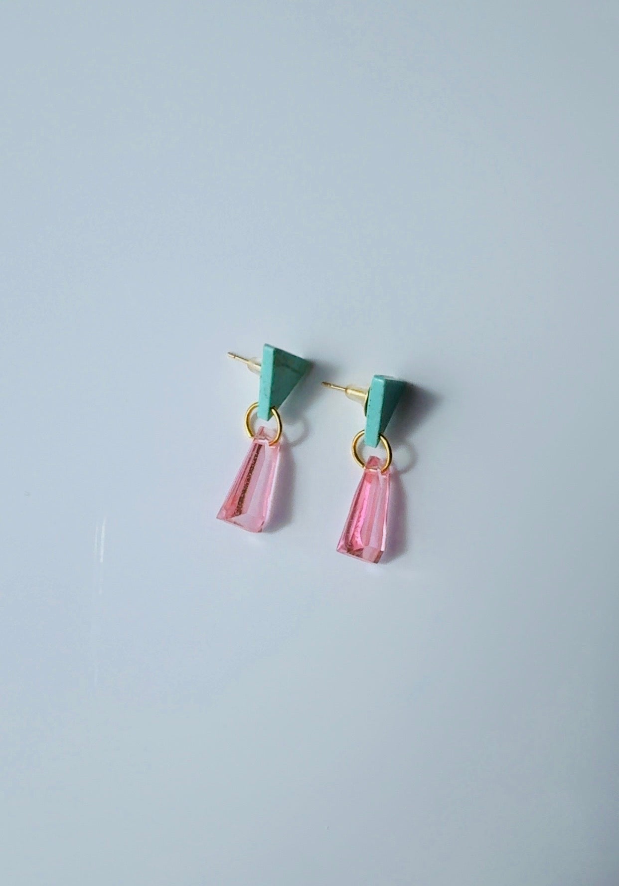 Turquoise and Pink Dangles