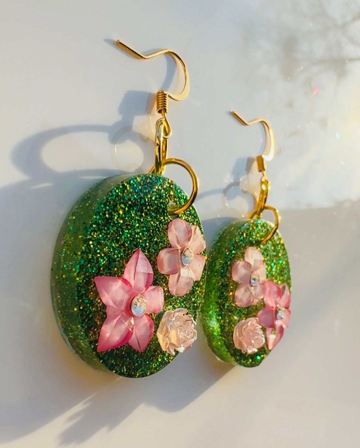 Floral Basket Earrings