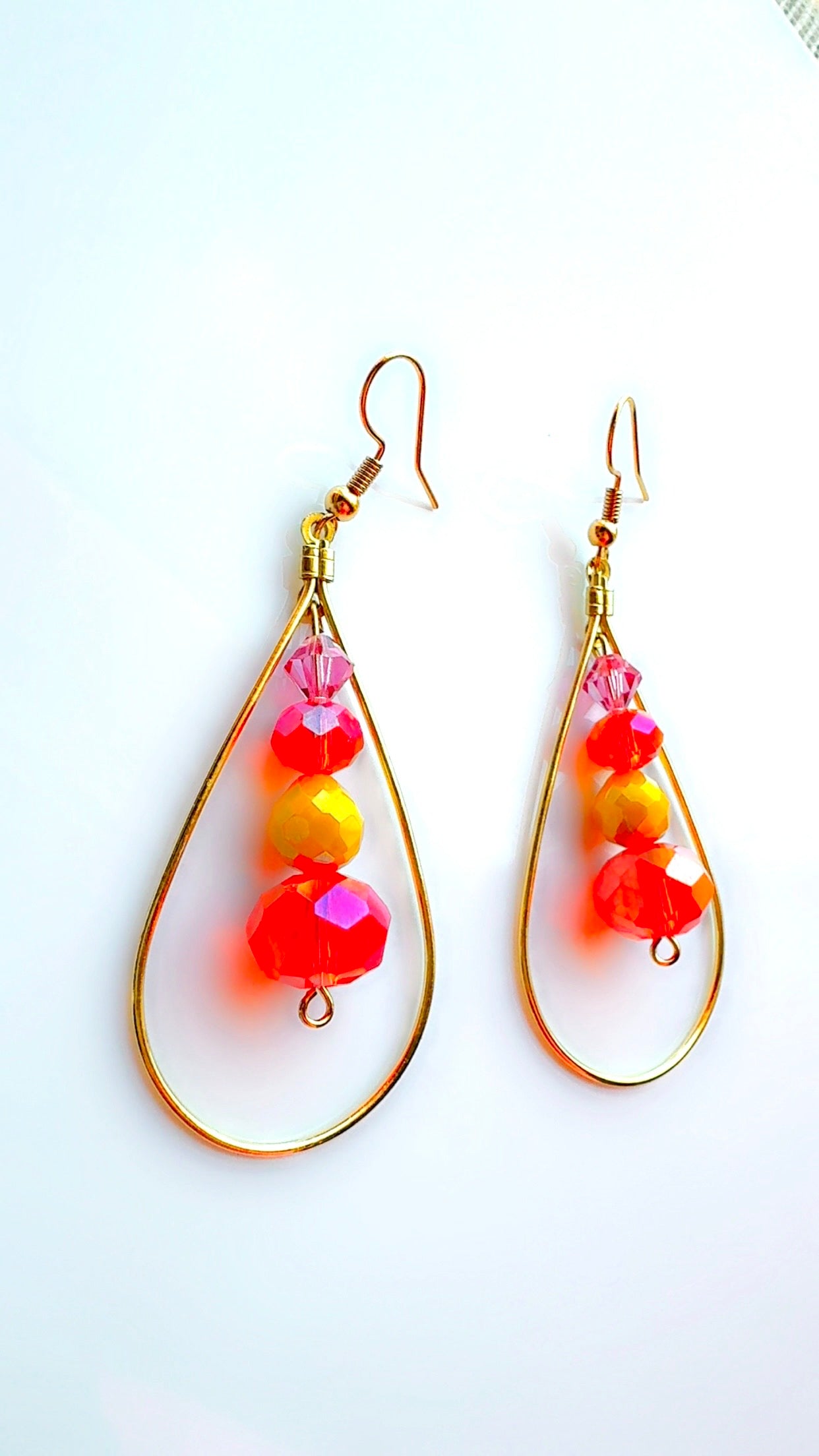 Sunset Dangle Hoop Ear Candy