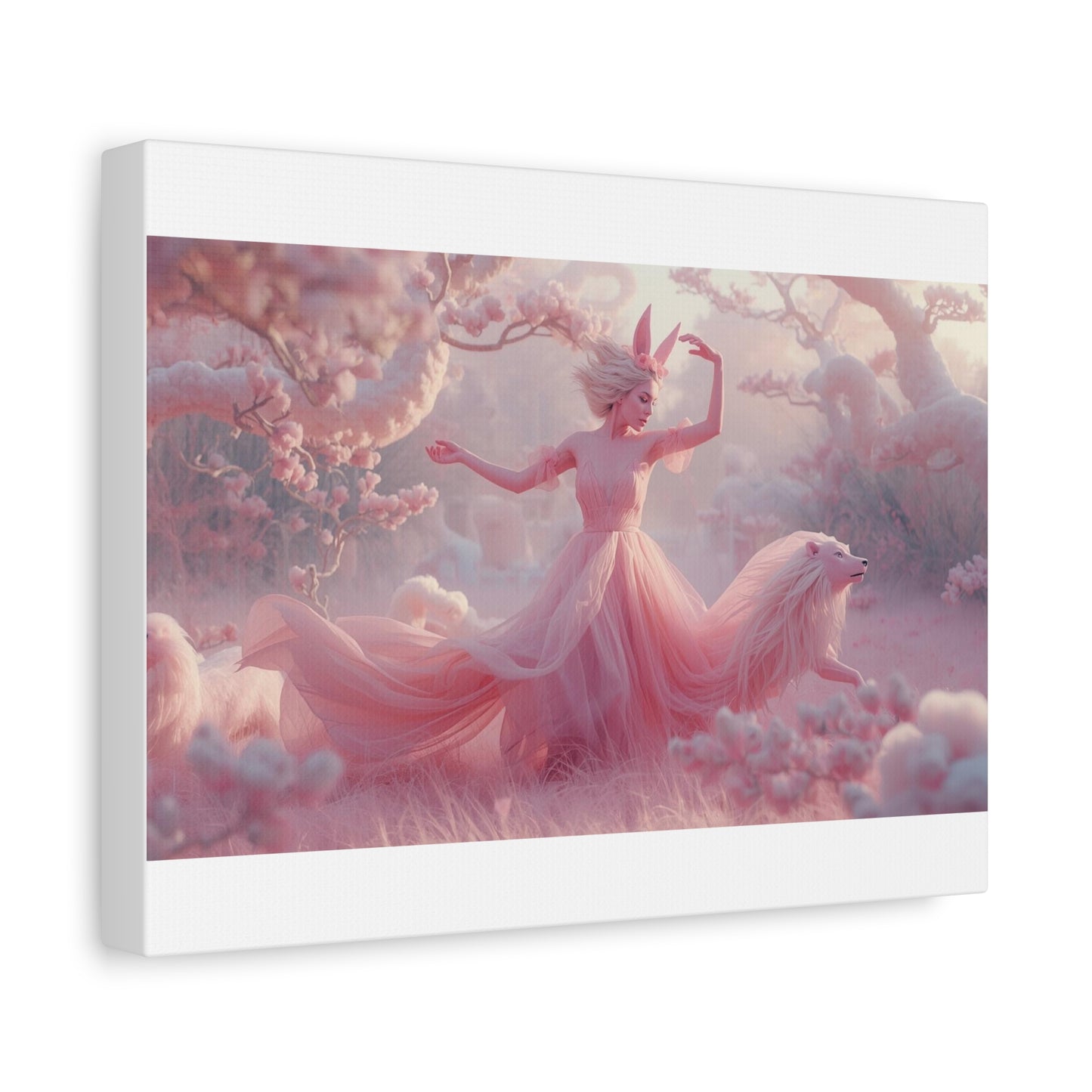 Cotton Candy Enchanted Forest Canvas Print