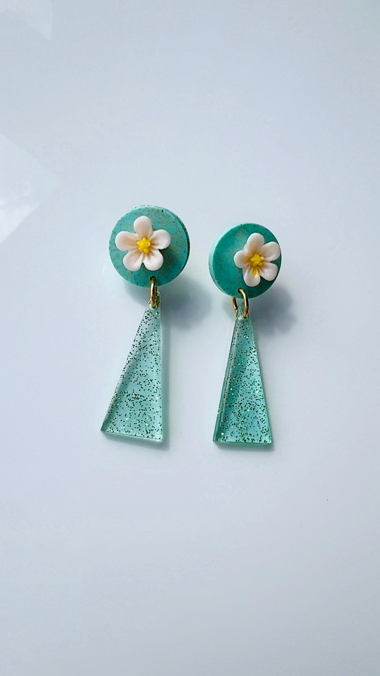 Turquoise Floral Dangle
