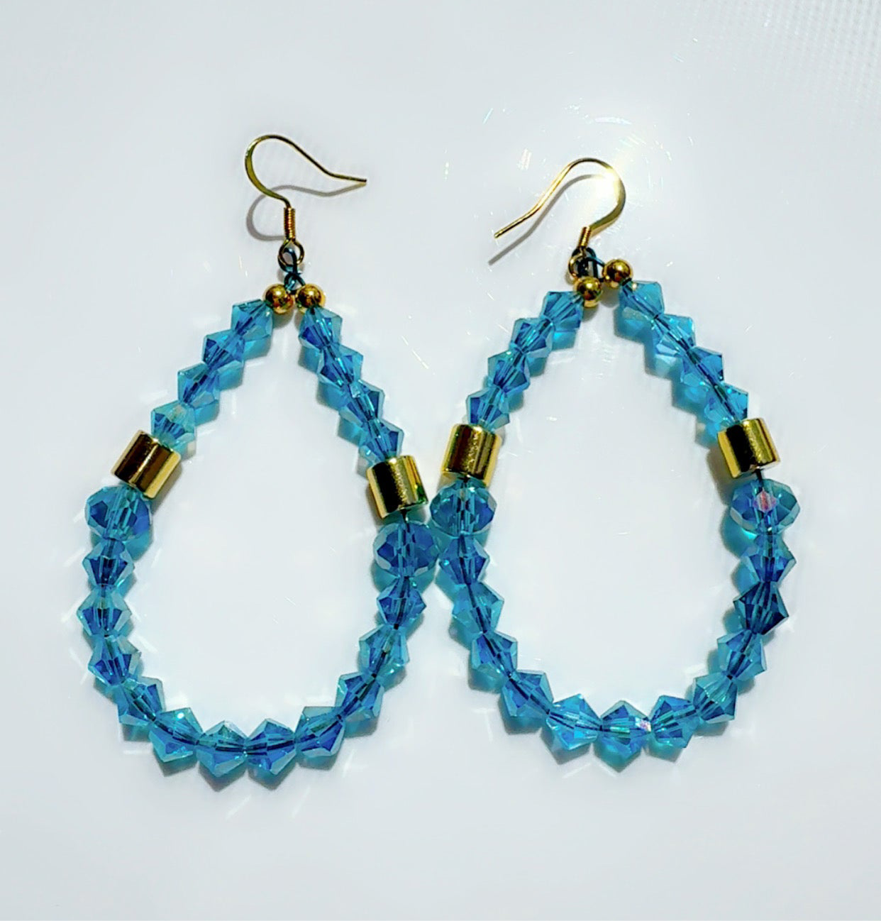 Blue Sky Crystal Earrings Candy