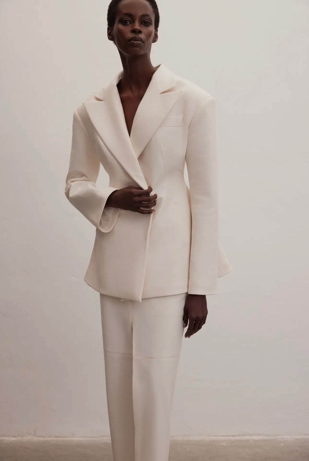 Signature Soderena Leather Blazer