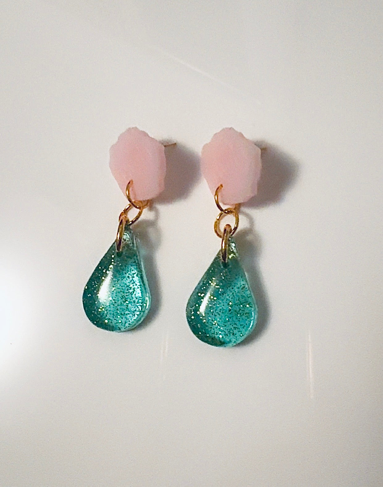 Blue Tear Drop Ear Candy