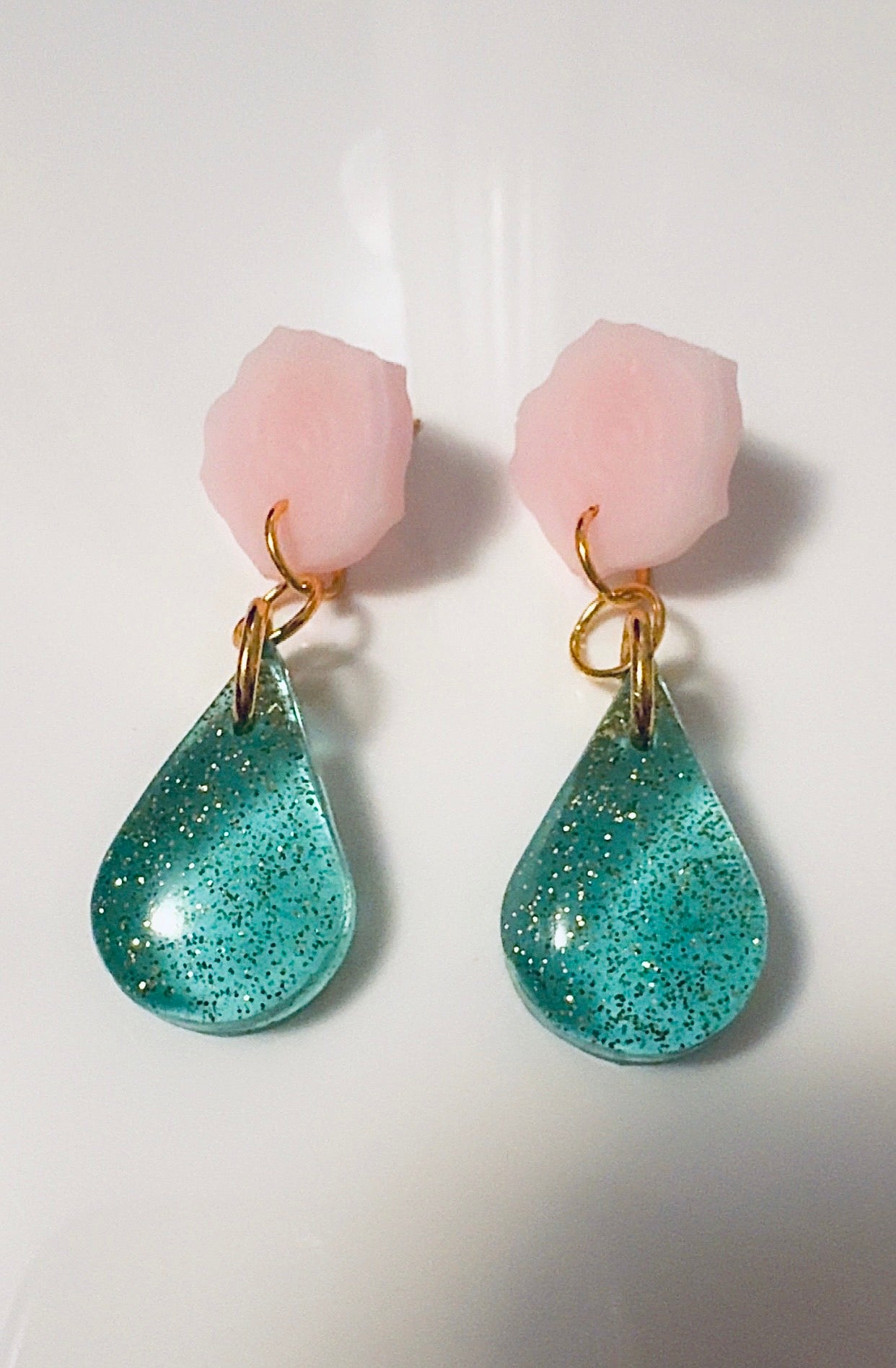 Blue Tear Drop Ear Candy
