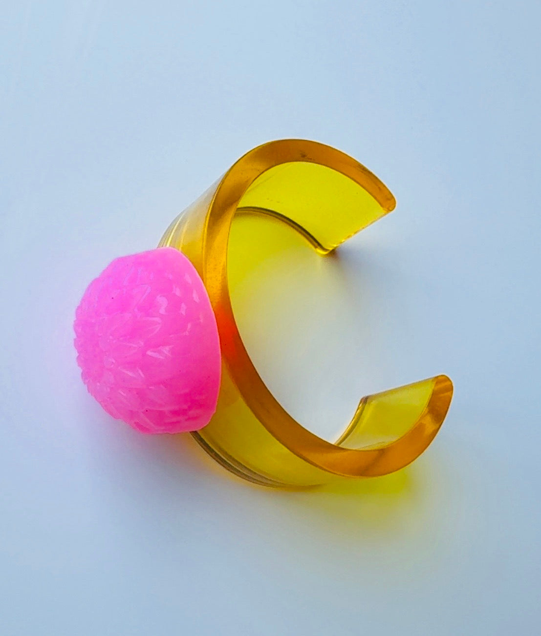 Golden Bubble Gum Dahlia Cuff