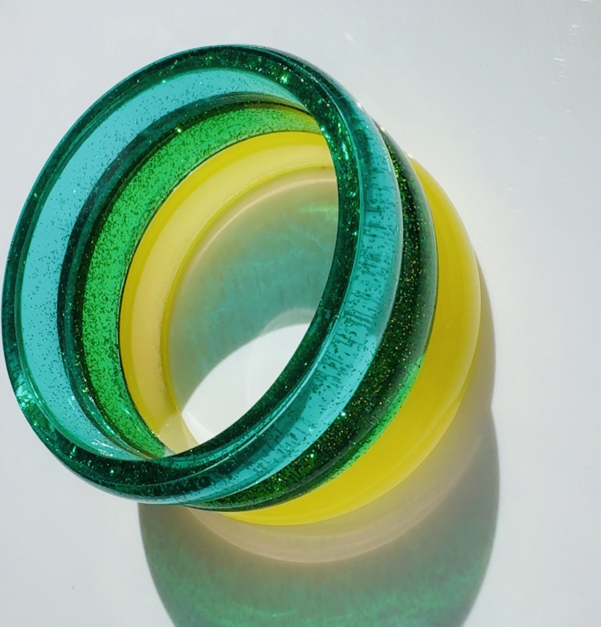 Jewel Tone Sparkle Bangles