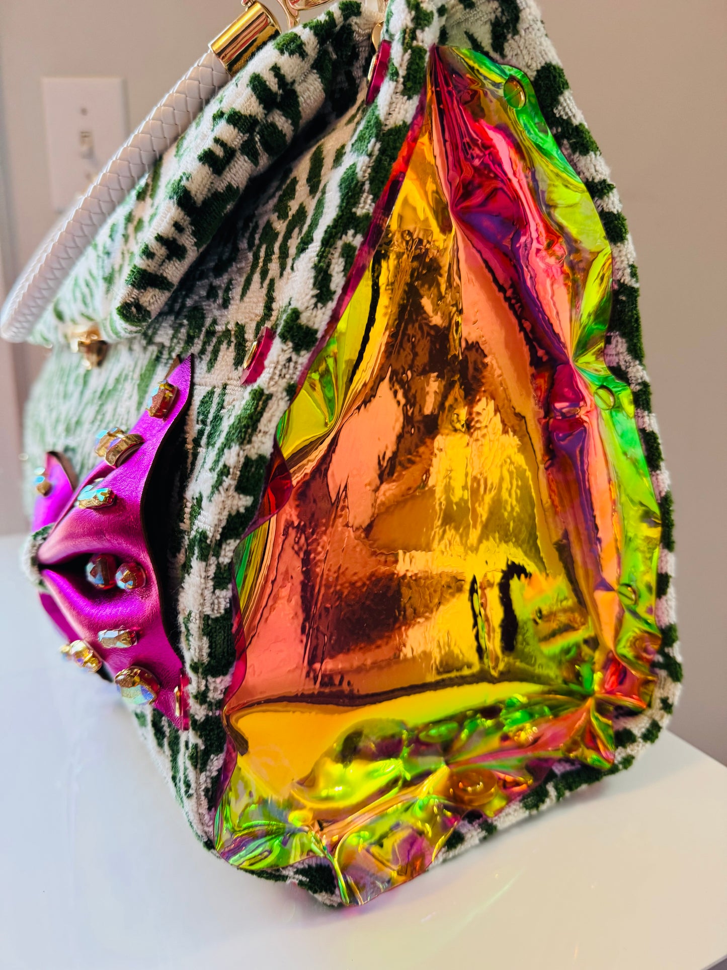 Wicked Green Cheetah Bag