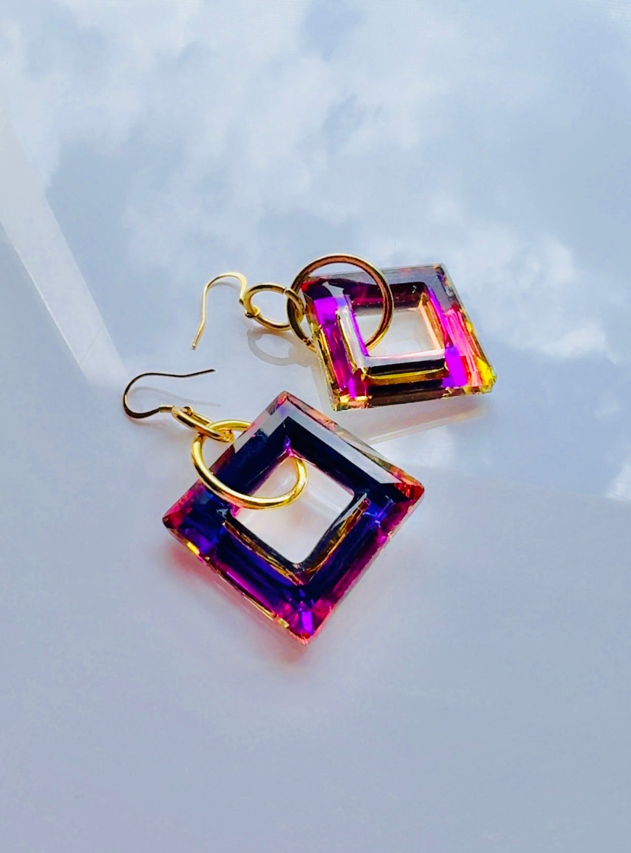 Cubist Glass Ear Candy